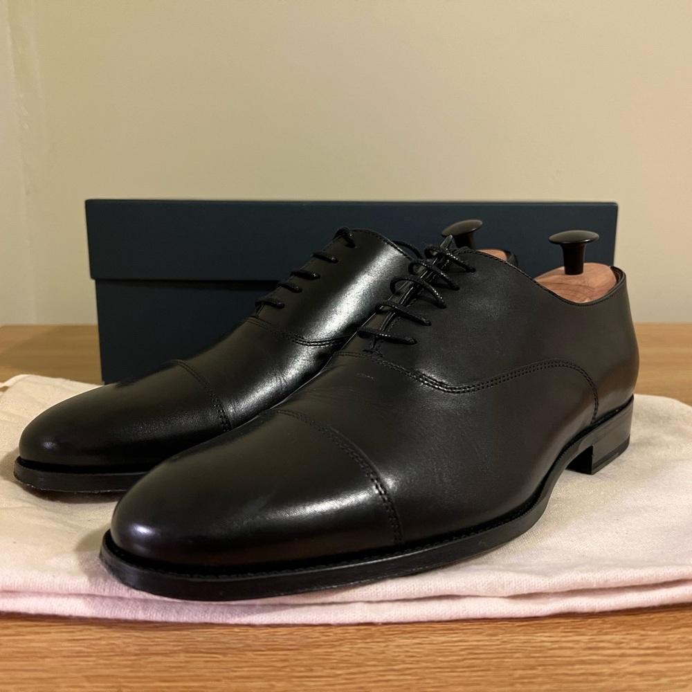 Worn 2x Suitsupply Black Oxfords Size 8.5